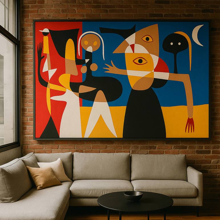 Original Abstract Expressionism Abstract Painting by Enrique Pichardo