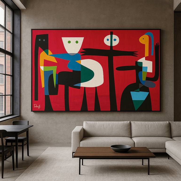 Original Abstract Expressionism Abstract Painting by Enrique Pichardo