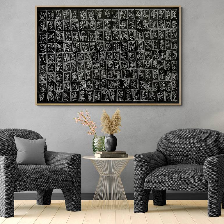 Original Abstract Expressionism Abstract Painting by Enrique Pichardo
