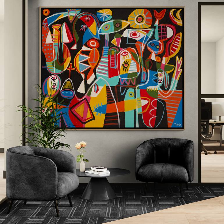 Original Expressionism Abstract Painting by Enrique Pichardo