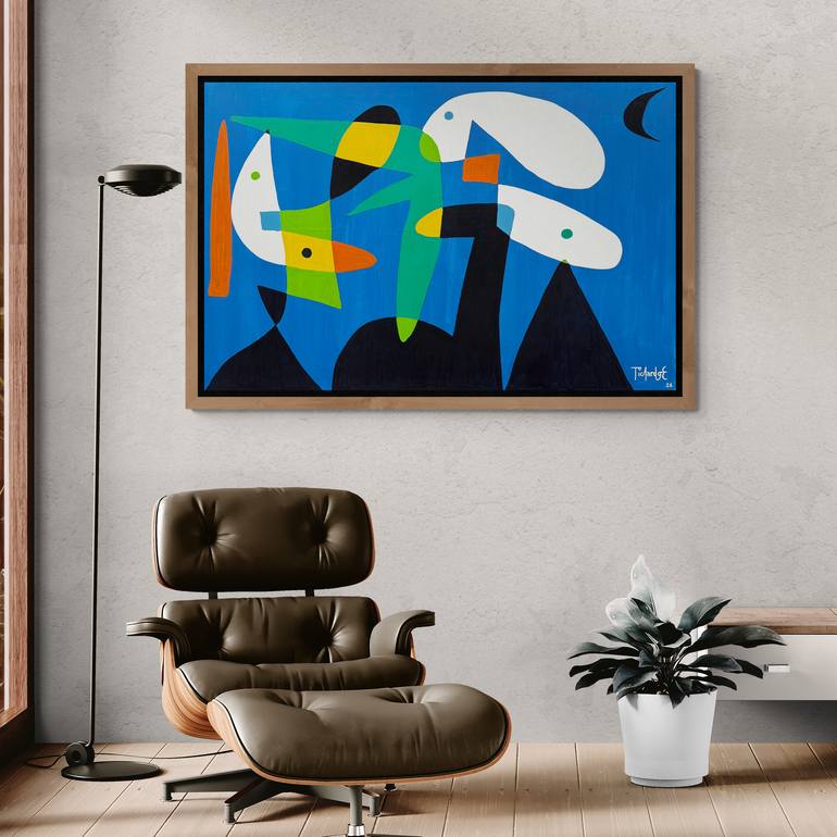 Original Abstract Expressionism Abstract Painting by Enrique Pichardo