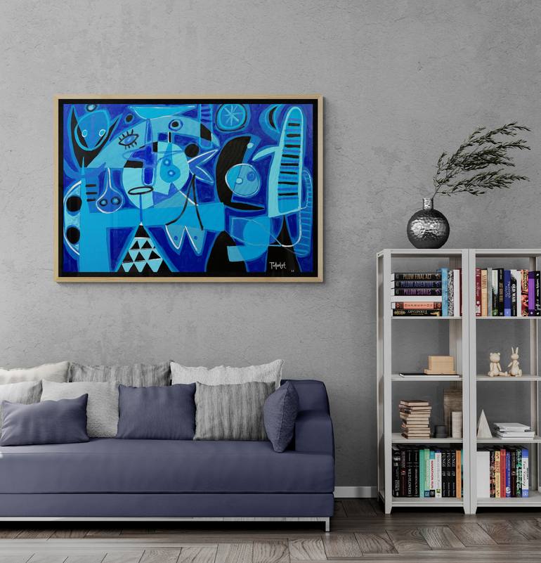 Original Abstract Expressionism Abstract Painting by Enrique Pichardo