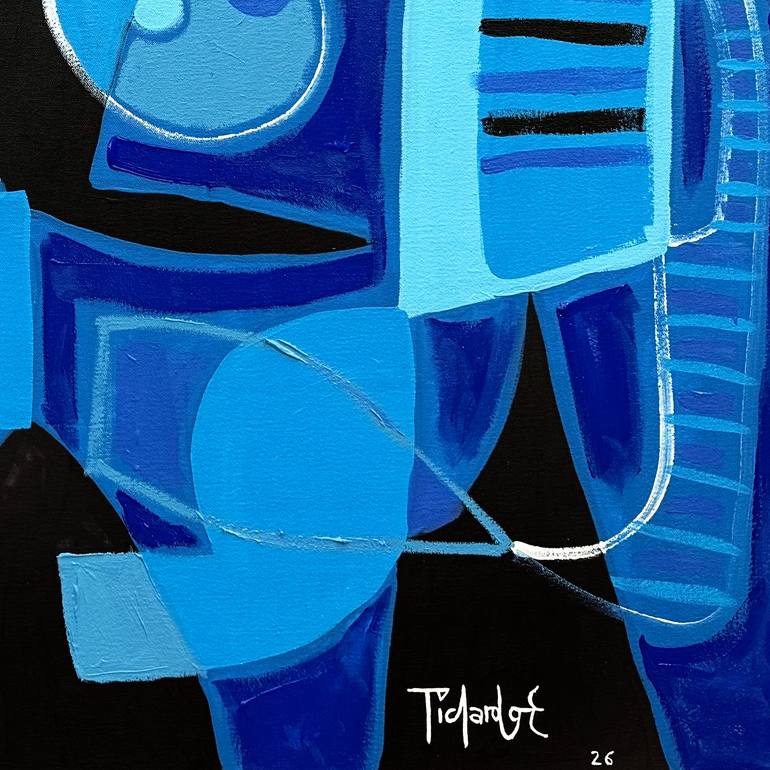 Original Abstract Expressionism Abstract Painting by Enrique Pichardo