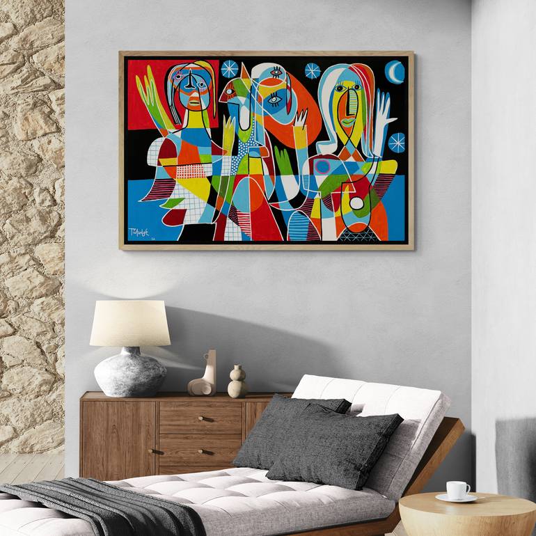 Original Abstract Expressionism Abstract Painting by Enrique Pichardo