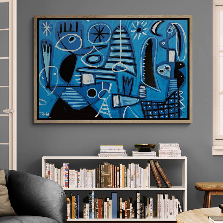 Original Abstract Expressionism Abstract Painting by Enrique Pichardo