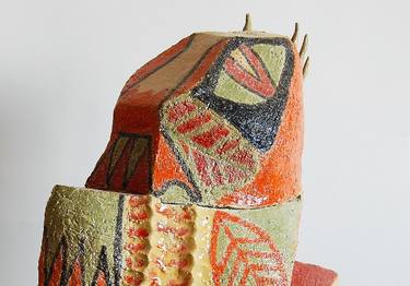 Name: Zmei - Ceramic artwork, contemporary sculpture, unique Bulgarian folk art thumb