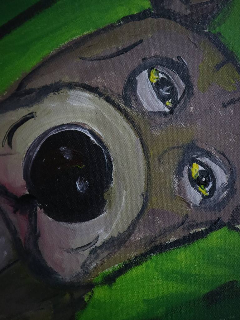Original Expressionism Animal Painting by Dyah Puspita