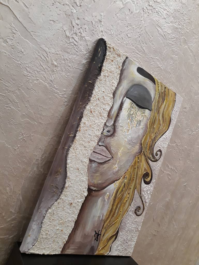 Original Art Deco Abstract Painting by Silvi Hayrapetyan