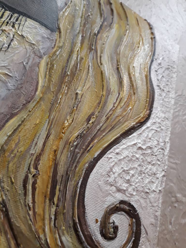 Original Art Deco Abstract Painting by Silvi Hayrapetyan