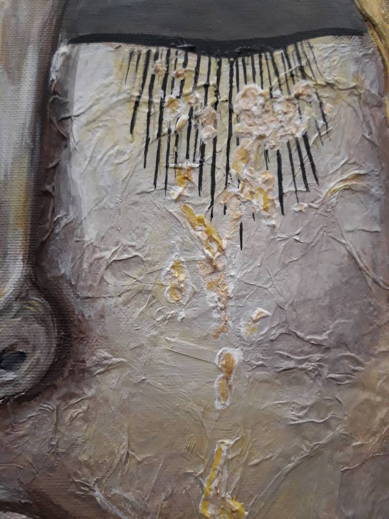 Original Art Deco Abstract Painting by Silvi Hayrapetyan