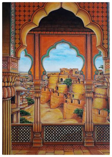 Original Fine Art Architecture Paintings by jaydeep ghosh