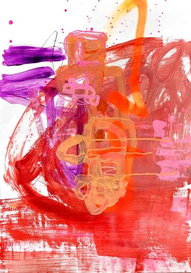 Original Abstract Expressionism Abstract Painting by Carla Pandolfo