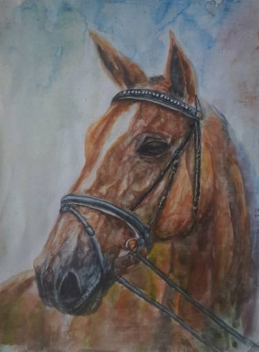 Original Realism Horse Paintings by fathoni widodo