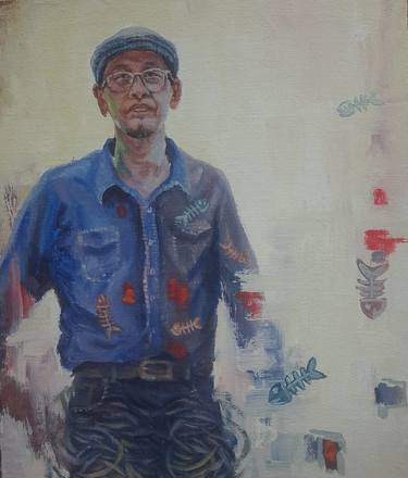 Original Figurative People Painting by Fathoni Widodo