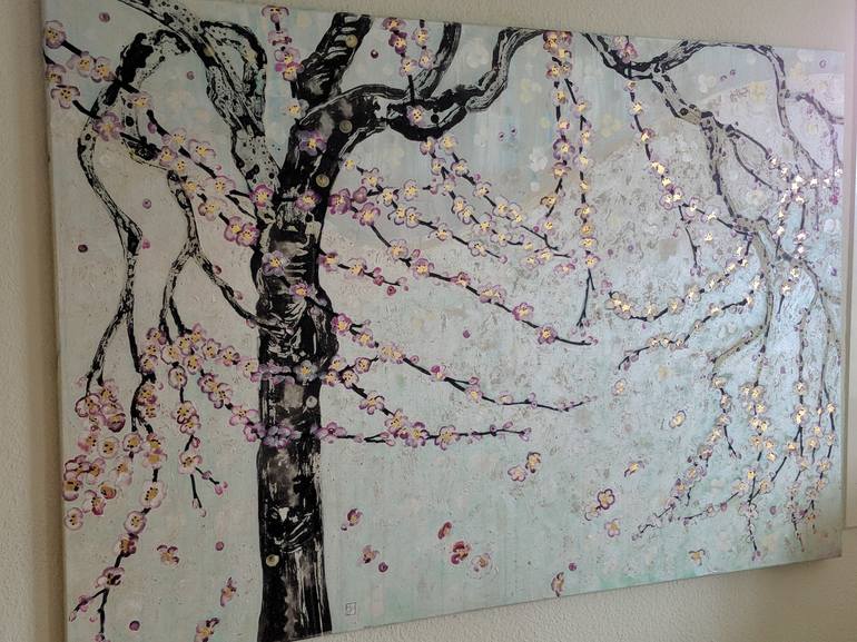 Original Impressionism Tree Painting by Monica Gersbach-Forrer