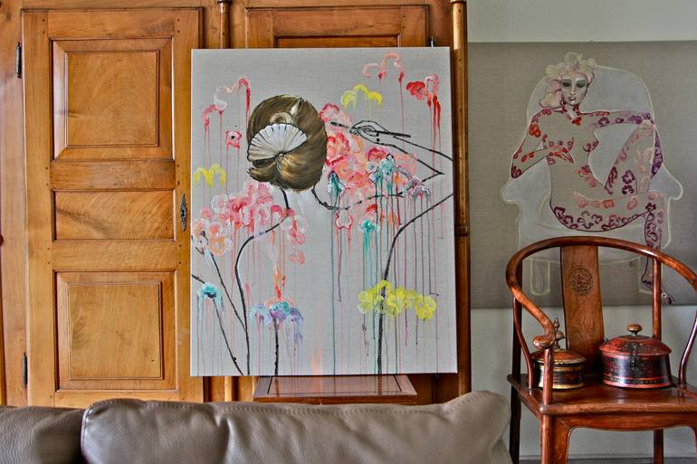 Original Figurative Women Painting by Monica Gersbach-Forrer