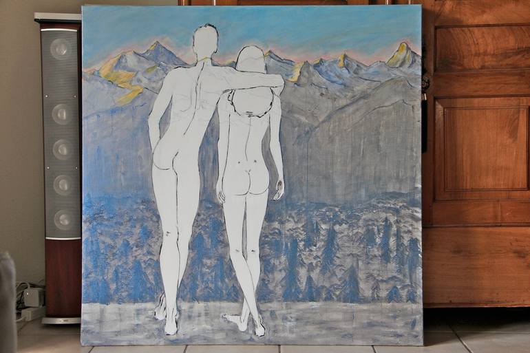 Original Figurative Body Painting by Monica Gersbach-Forrer
