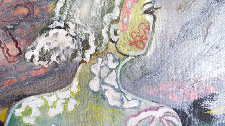 Original Figurative Nude Painting by Monica Gersbach-Forrer