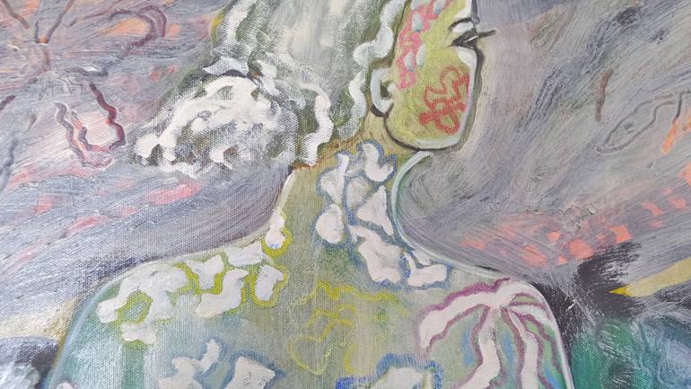 Original Figurative Nude Painting by Monica Gersbach-Forrer