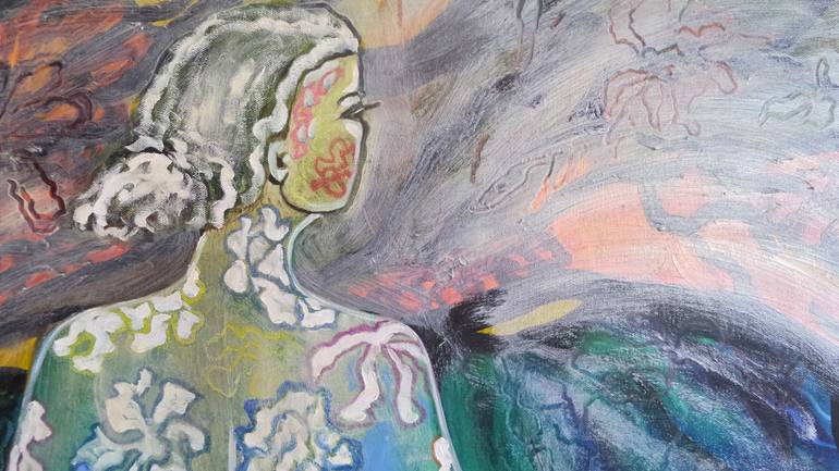Original Figurative Nude Painting by Monica Gersbach-Forrer