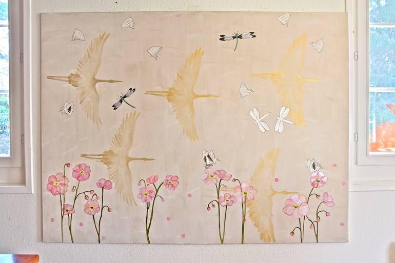 Original Conceptual Nature Painting by Monica Gersbach-Forrer