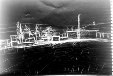 Original Expressionism Landscape Drawings by Shahzad Anwar