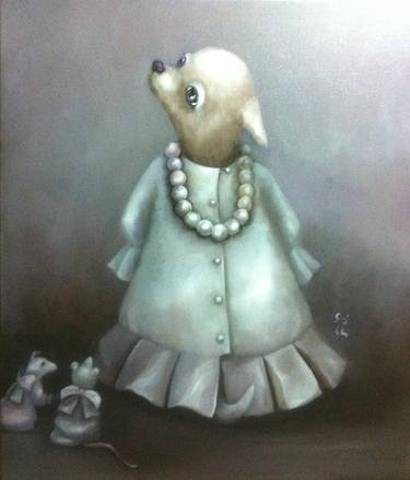 Print of Pop Art Dogs Paintings by Sang Oktabu Kim