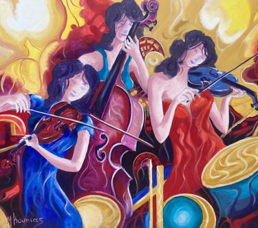 Original Music Paintings by Marino Kounias