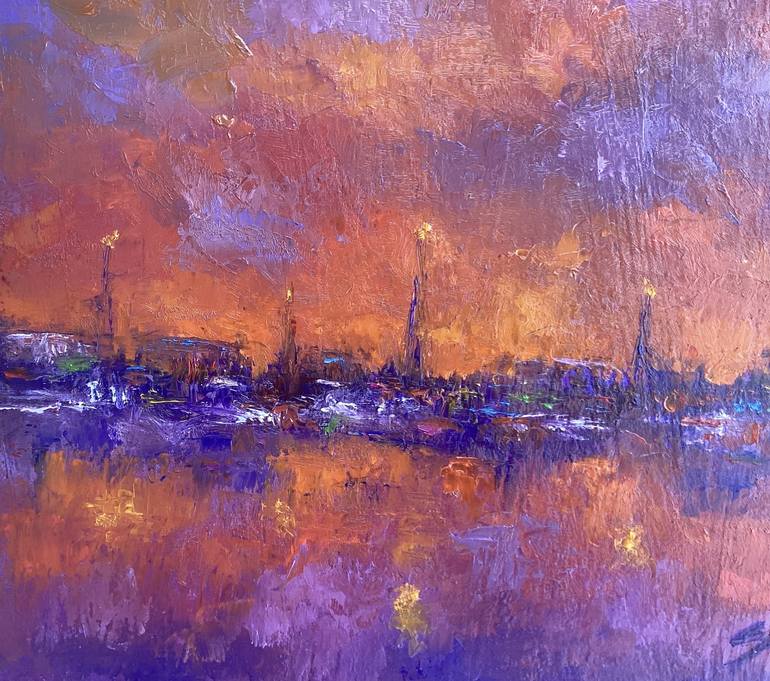 Original Impressionism Landscape Painting by Sonia Cifuentes