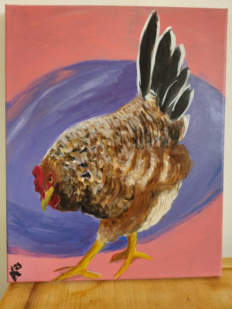 Original Animal Painting by Oto Halfar