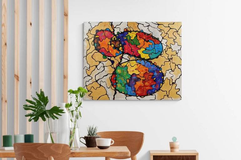 Original Abstract Painting by Evgeniya Demidova