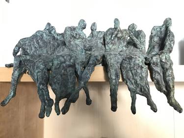 Original Expressionism People Sculpture by veronique lonchamp