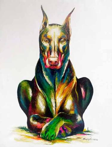 Print of Abstract Animal Paintings by Manjula nissanka Thaldoowa