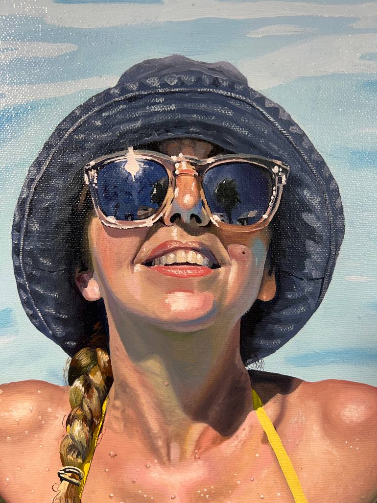 Original Photorealism People Painting by Phillip Price