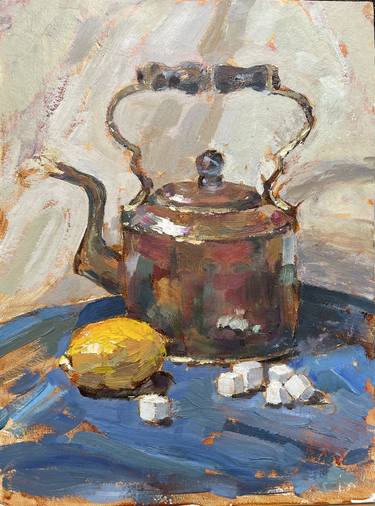 Print of Impressionism Kitchen Paintings by Nataliya Moiseienko