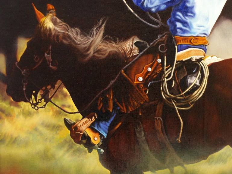 Original Horse Painting by michele fiore