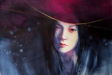 Original Romanticism Women Painting by Natalia Nik