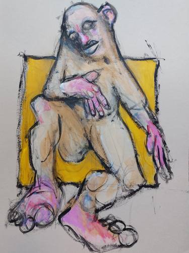 Original Figurative Men Drawing by Philippe Deregnaucourt