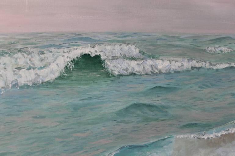 Original Photorealism Seascape Painting by Anna Kiss