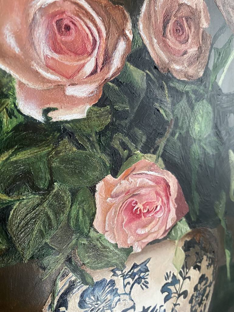 Original Floral Painting by Yasemin Ergül