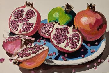 Original Abstract Food Paintings by NILANJI PERERA