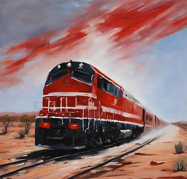 Print of Train Paintings by NILANJI PERERA