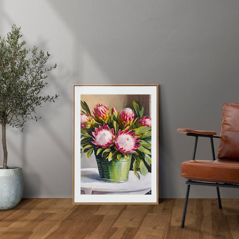 Original Abstract Expressionism Floral Painting by Nilanji Perera