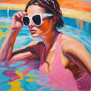 WOMAN IN THE WHITE SUNGLASSES. thumb