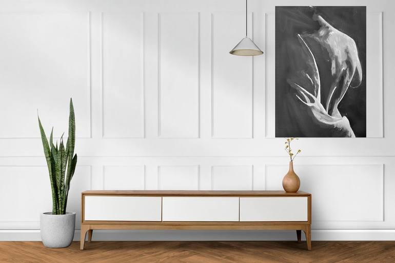 Original Abstract Expressionism Women Painting by Nilanji Perera