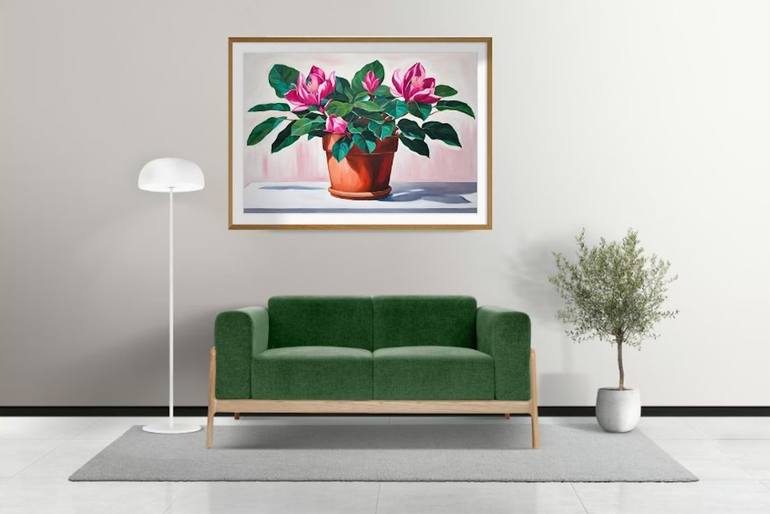 Original Contemporary Floral Painting by NILANJI PERERA