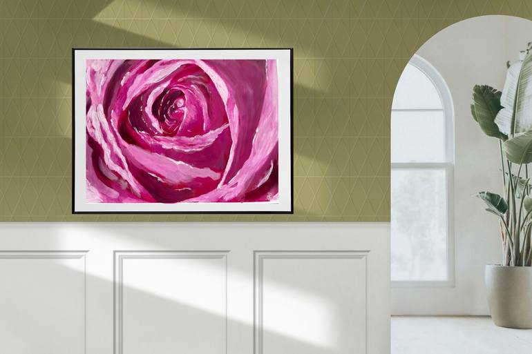 Original Expressionism Floral Painting by Nilanji Perera