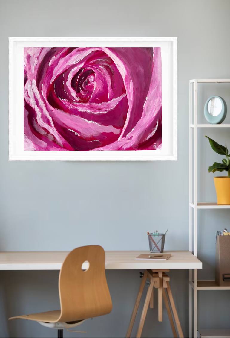 Original Expressionism Floral Painting by Nilanji Perera