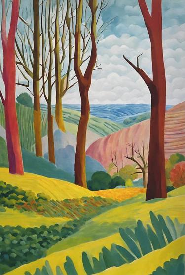 Original Abstract Landscape Painting by Nilanji Perera