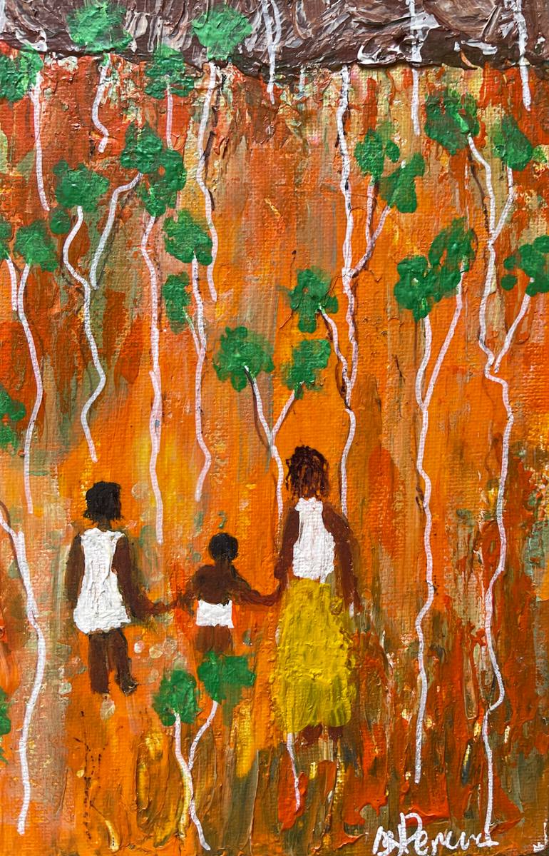 Original Abstract Expressionism Landscape Painting by Nilanji Perera